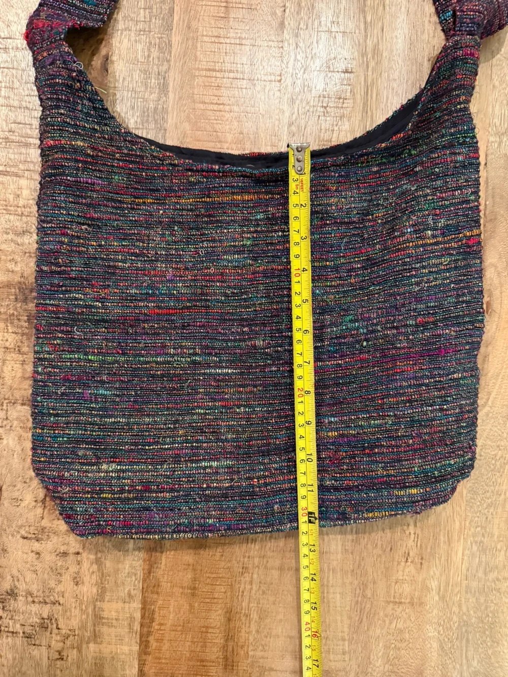 Vintage Ganesh Himal Nepal Fair Trade Woven Hobo Bag Boho Festival Y2K Phish